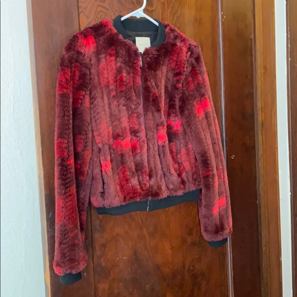 Faux fur jacket